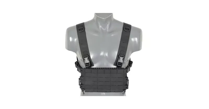 Chest Rig Compact - Buckle-Up, MOLLE Laser Cut · Negro