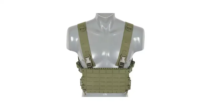 Chest Rig Compact - Buckle-Up, MOLLE Laser Cut · Verde / OD