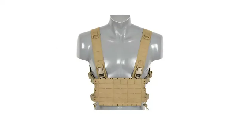 Chest Rig Compact - Buckle-Up, MOLLE Laser Cut · Tan / FDE