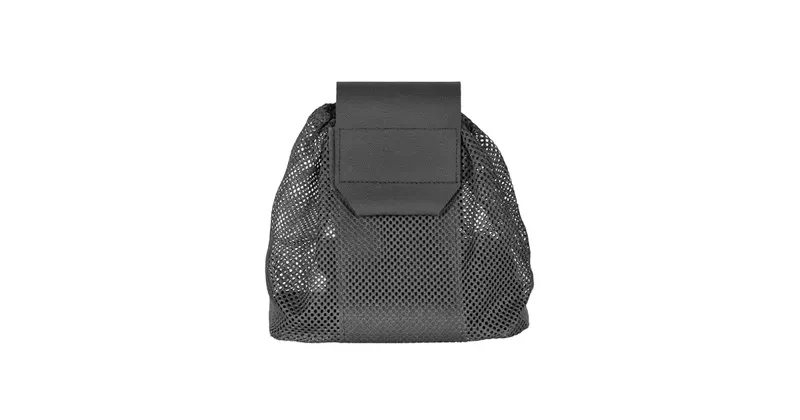 Cut Foldable Mesh Dump Pouch · Negro