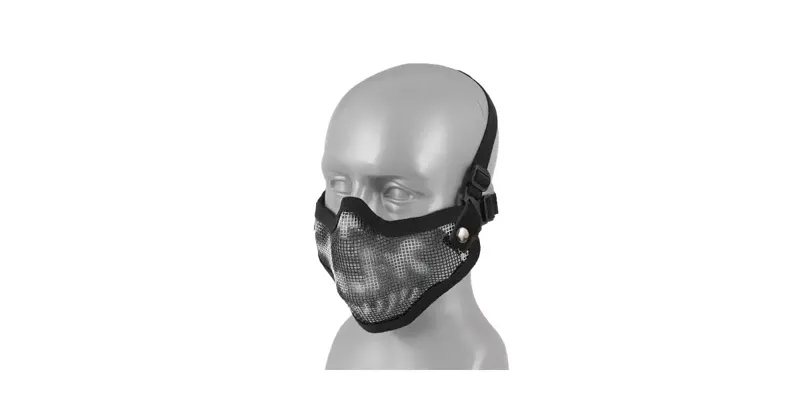 Steel Skull Mesh Mask · Negro