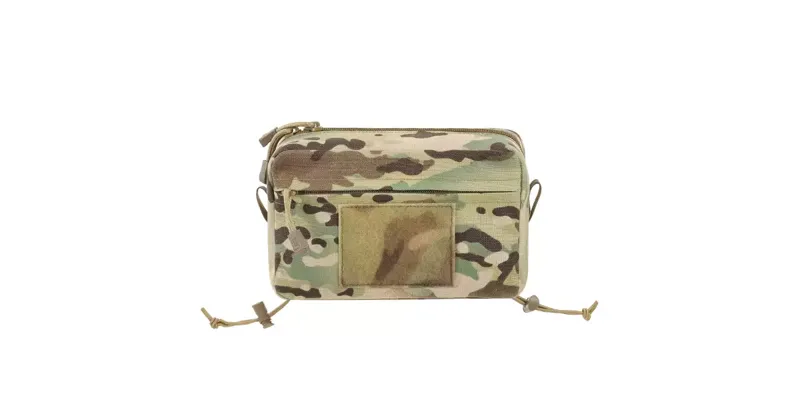 Two-Pocket Utility Pouch with Mounting Panel, Laser Cut · Multicam