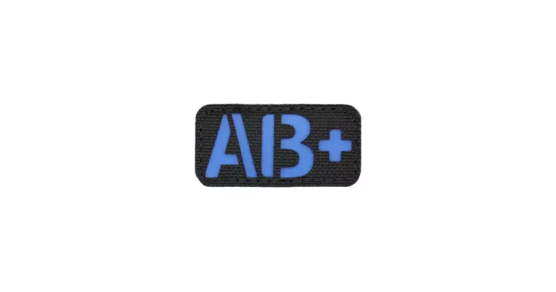 Cut AB+ Blood Type Patch · Azul