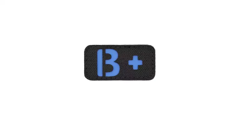 Cut B+ Blood Type Patch · Azul