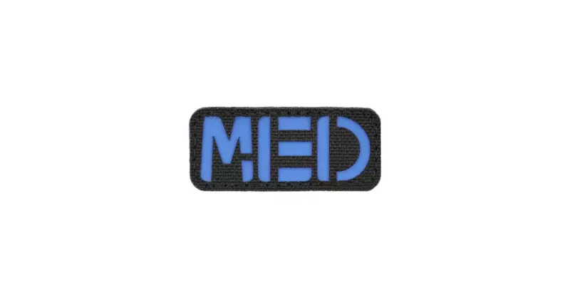 Cut MED Patch · Azul