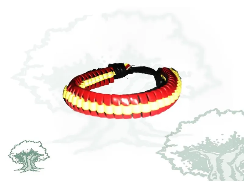Pulsera España de Cuero