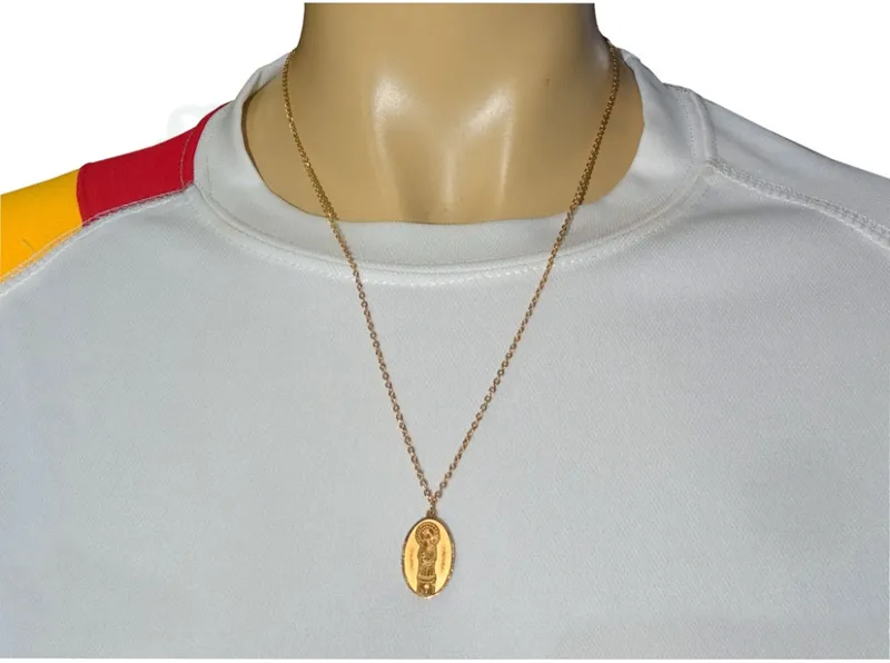 Cadena con Virgen del Pilar · Oro