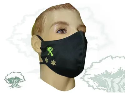 Mascarilla Teniente Guardia Civil Textil Personalizada