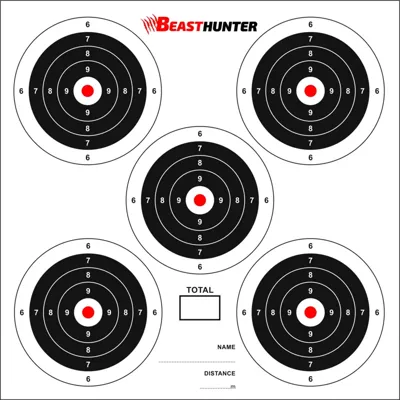 Terče 14x14cm 5-TARGET BAL.100KS - Beast Hunter