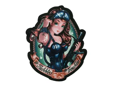 Parche en Tela, “No Bubbles No Troubles”
