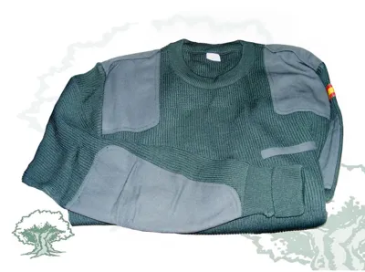 Jersey Cuello Redondo con Parches Oscuros