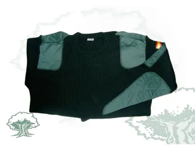 Jersey Cuello Redondo con Parches Claros