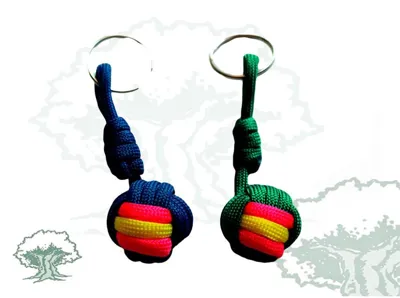 Llavero Bola Paracord con Nudo