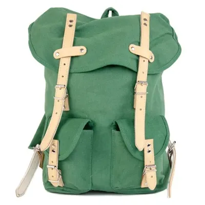 Batoh Hiking 15L S Koženými Prvky Zelený - ESSL - original