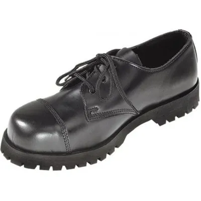 Boty 3 Dírkové Kožené ČERNÉ - Boots & Braces