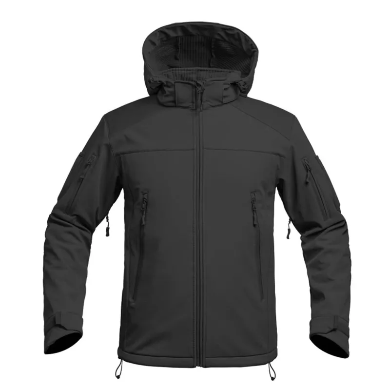 A10 Equipment Bunda Fighter V2 Softshell S Kapucí ČERNÁ