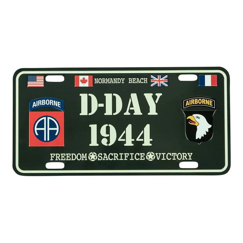 Cedule Plechová D-Day 1944 Na Auto