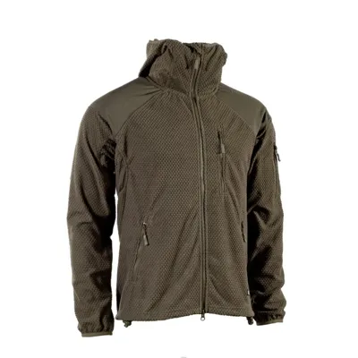 Mikina Zip S Kapucí Fleece DELTA Zelená - Barva: Zelená -, Velikost: XXL - AB