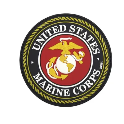 Nášivka 3D Plastová United States Marine Corps Barevná - 101Inc