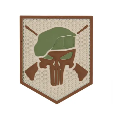 Nášivka Commando Punisher Velcro 3D PVC - 101Inc