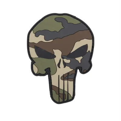 Nášivka Punisher Velcro 3D Plastová French - 101Inc