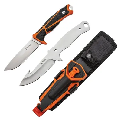 Nože S Pevnou Čepelí Hunting COMBO 2 Kusy Oranžové - Elk Ridge