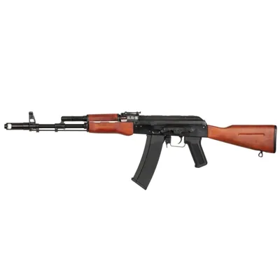 Puška AK-74 (SA-J02) Ocelové Tělo ČERNÁ/DŘEVO - Specna Arms