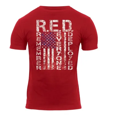 Triko Athletic FIT R.e.d. Krátký Rukáv Červené - Barva: Červená, Velikost: XXL - Rothco