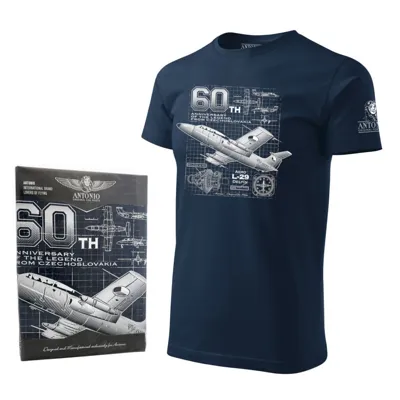 Triko Proudový Cvičný Letoun L-29 Delfín MODRÉ - ANTONIO®