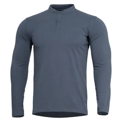 Triko Romeo Henley 2.0 Dlouhý Rukáv Charcoal - Pentagon
