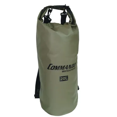 Vak Voděodolný DRY Bag 20L Heavy Duty Zelený - Commando