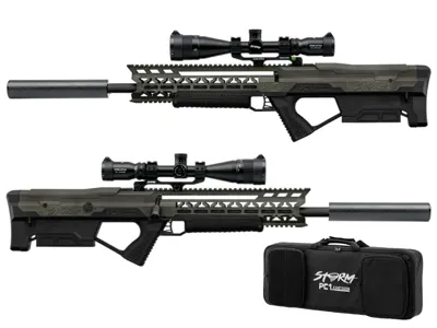 Airsoftová Puška PC1 R-Shot System, Standard, Deluxe S Optikou a Pouzdrem - Drab - Storm airsoft