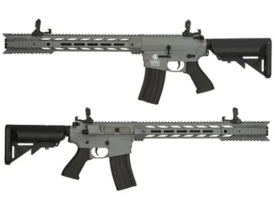 Airsoftová Zbraň M4 SPR Interceptor Sportline (Gen.2) - Šedá - Lancer Tactical