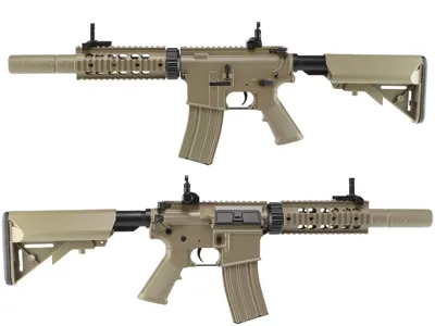 Airsoftová Zbraň M4 RIS CQB S Tlumičem (CM.513) - Cyma