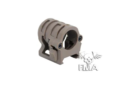 Rychloupínací Objímka Pro Svítilnu Na RIS - Průměr 20mm - Písková - FMA Airsoft