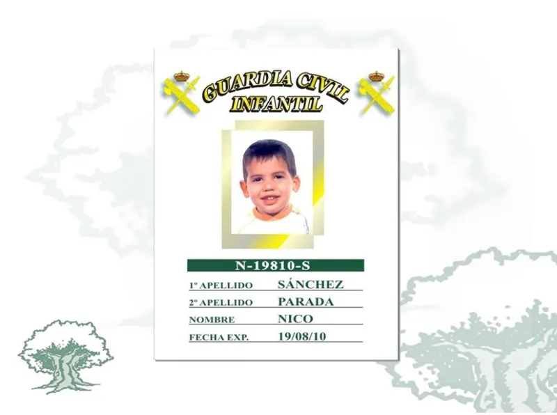 Carnet Guardia Civil Infantil