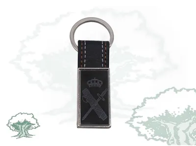 Llavero Guardia Civil Metal y Cuero
