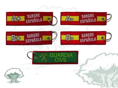 Llavero Guardia Civil Grupo Sanguineo