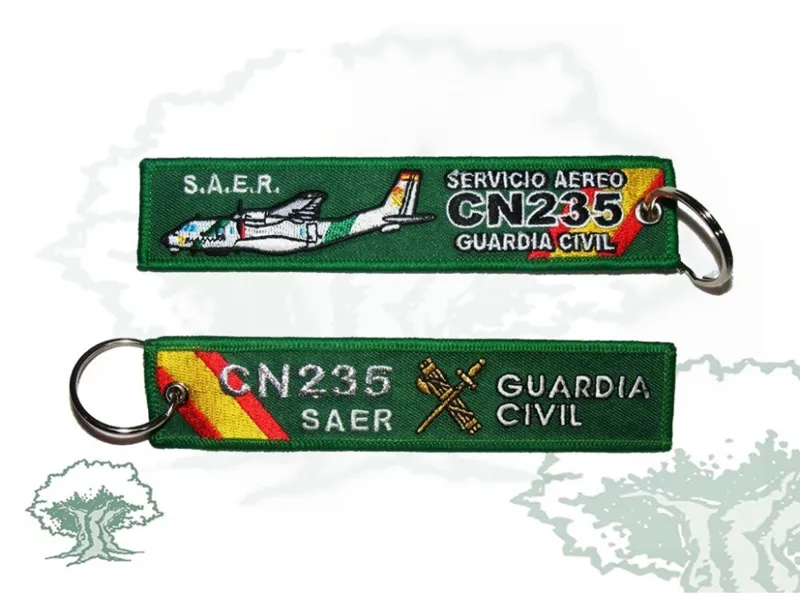 Llavero Servicio Aéreo Guardia Civil · Verde / OD