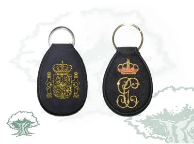 Llavero Guardia Civil Bordado Emblema Antiguo