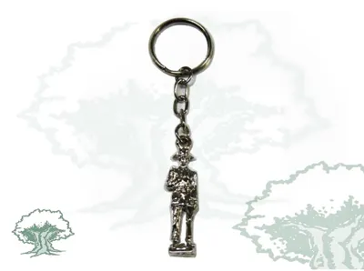 Llavero Guardia Civil Figura Plateada