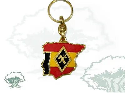 Llavero Guardia Civil Silueta España Rombo