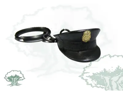 Llavero Gorra de Plato Policía Nacional