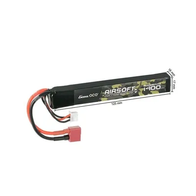 LIPO 7.4V 1400mAh 25C Monobloque - TDean (GEA14002S25D) (11244) - Gens Ace