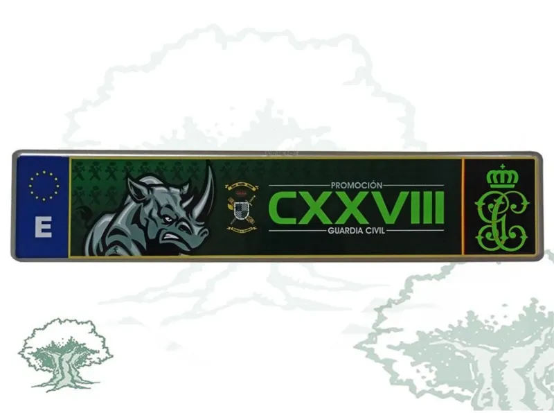 Matrícula Decorativa Alumnos 128 Promoción