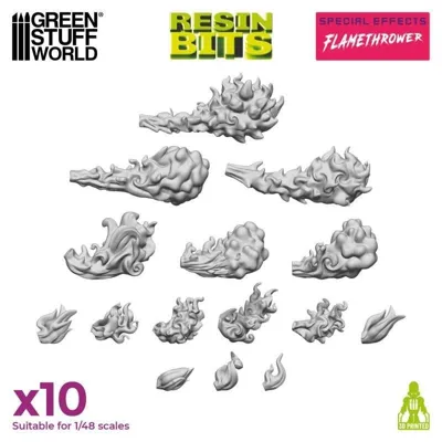 STUFF WORLD Efecto Lanzallamas 1:48 (12363) - Green Stuff Word