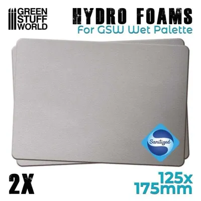 STUFF WORLD Hidro Esponjas para Paleta Húmeda 125 x 175 mm - Pack x2 (10184) - Green Stuff Word