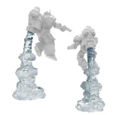 STUFF WORLD Humos para Jetpack Transparentes con Anillos (Modular) 1:48 (13624) - Green Stuff Word