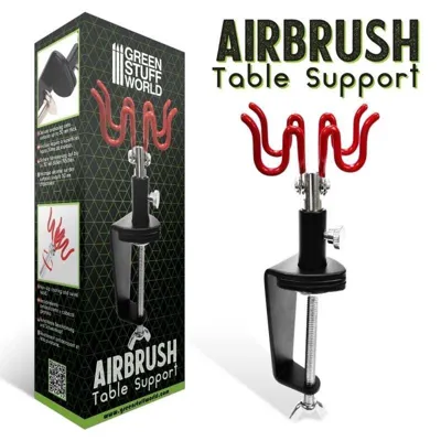 STUFF WORLD Soporte de Mesa para Aerógrafo (1405) - Green Stuff Word