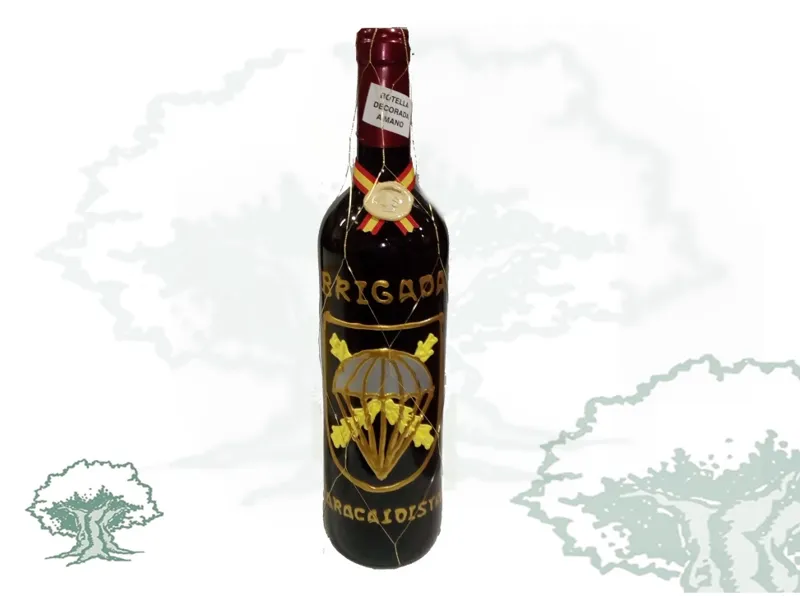 Botella de Vino Brigada Paracaidista